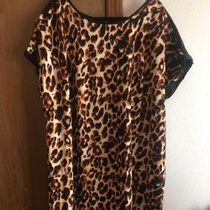 Gibson Latimer Cheetah Print Dress